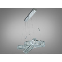 Люстра підвісна LED Diasha хром 3 кільця 140 Вт Diasha 523/400x3CH
