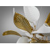 Цікава підвісна люстра з керамічними елементами, 12 ламп, золото Diasha 7208-6PGD