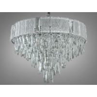 Люстра в зал на 11 ламп, хром Diasha 327-600CH