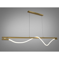 Сучасна підвісна світлодіодна люстра Шланг на кухню, 20 Вт, бронза Diasha 9609-L1600GAB