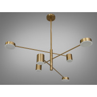 Сучасна світлодіодна люстра в кабінет, 30 Вт, бронзова люстра Diasha D302-6BR