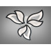 Стельова люстра LED Diasha чорна 78W пульт димер Diasha 9033/3BKLED3colordimmer Стельова люстра LED Diasha чорна 78W пульт димер Diasha 9033/3BKLED3colordimmer
