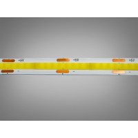 COB LED стрічка 5В з USB, 320 діодів на метр, 8мм, холодний Diasha P5-COB-320-CW-20-8