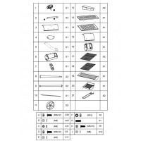 Гриль мангал барбекю угольный с крышкой LV 20021709D