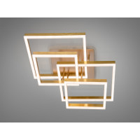 Стельова люстра LED 7002GLED3COLDIM золото пульт диммер 145W Diasha 7002GLED3colordimmer