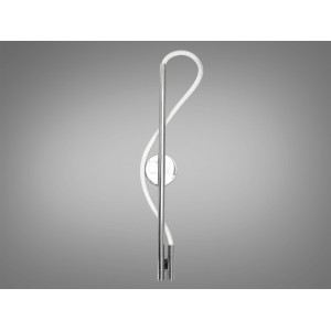 Сучасний світлодіодний настінний світильник Шланг, 14Вт, хром Diasha 9607-CH