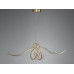 Світлодіодна підвісна люстра 107Вт золото 18м² Diasha 568/1000G