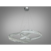 Дизайнерська новинка, кришталева світлодіодна люстра на тросах, 175W Diasha 531/800CH