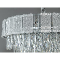 Люстра в зал на 11 ламп, хром Diasha 327-600CH