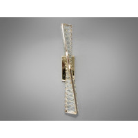 Унікальний настінний кришталевий LED світильник, 15W, золото Diasha 531/1BG