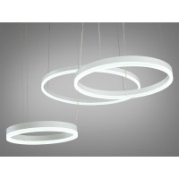 Оригінальна новинка, світлодіодна люстра на тросах, 105 Вт, біла Diasha 1029-600+400+300WH