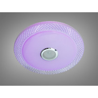 Смарт LED люстра біла 80 Вт RGB з Bluetooth Diasha DB-8307/500RGB+MP3