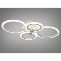 Світлодіодна люстра Diasha 8022 біла 55Вт 4 кільця Diasha A8022/4WH