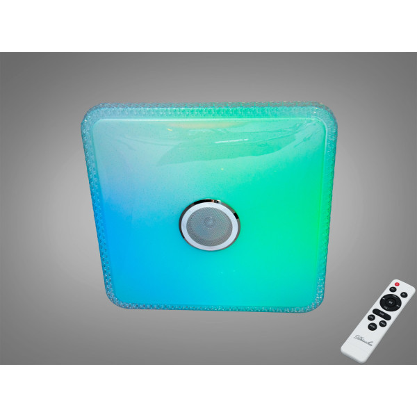 Стельова люстра LED біла 80 Вт RGB Bluetooth TUYA Diasha DB-8501C/500x500RGB+MP3+TUYA