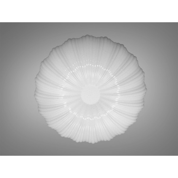 Сучасна, оригінальна смарт люстра, без пульта, потужністю 52 Вт, біла кругла люстра на стелю, купити лед люстру в ванну кімнату ціни Запоріжж