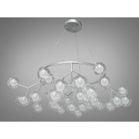 Люстра декоративная  36 лампочки, хром сатин Diasha Y887-36BSL