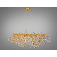 Люстра в зал 12 ламп, золото Diasha 601-L1200GD