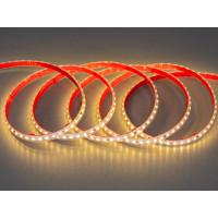 LED стрічка 220в, 120шт/м, герметична, 10мм, теплий Diasha P220-3535-120-WW-65-8