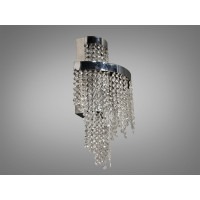 Стильний LED настінний світильник нічник, 18 Вт, хром Diasha 376-BCH