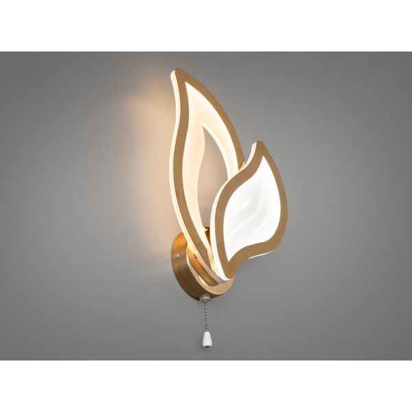 Золотий світлодіодний світильник в спальню, 17W Diasha 9033/1G Золотий світлодіодний світильник в спальню, 17W Diasha 9033/1G