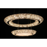 LED люстра со стразами круглая Linisoln 6127