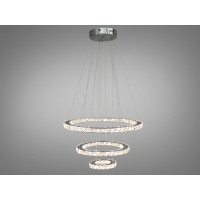 Подвесная люстра 66W, хром Diasha 7201-8W/580+400+200HR