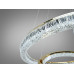 Підвісна люстра LED три кільця золото 125 Вт Diasha 1712/600+400G