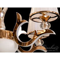 Заворожлива класична люстра з ріжками, що світяться 25W/4100K, золото Diasha 8329/5G4100K