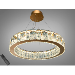 Підвісна люстра Diasha золото кришталь 68Вт LED Diasha 585/600G
