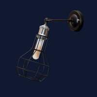 Бра настенные светильники лофт Levistella 756WPR1618F1-1 BK 