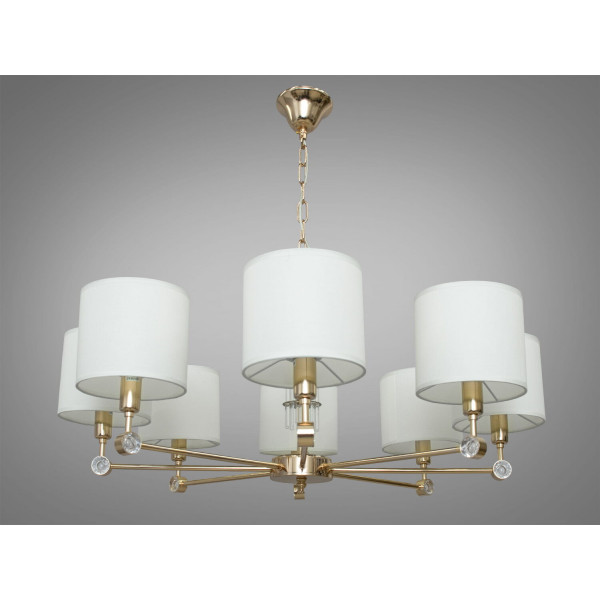 Люстры для зала с абажуром на 8 ламп Diasha 1010/8 Люстры для зала с абажуром на 8 ламп Diasha 1010/8