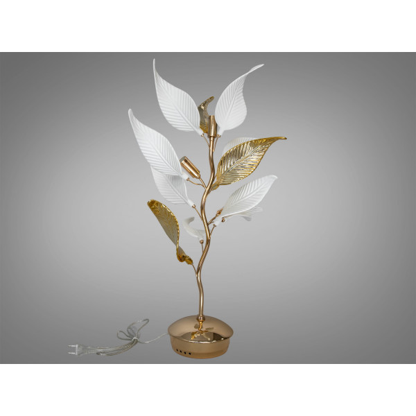 Стильна настільна лампа з керамічними елементами, 3 лампи, золото Diasha 7208-3TBGD