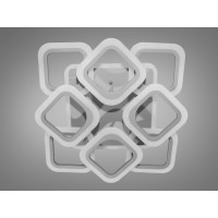 Люстра LED 8060 сіра 110Вт 8 плафонів пульт Diasha AS8060/4+4GRLED3colordimmer