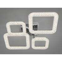 Стельова світлодіодна люстра з пультом, підсвіткою, 70W, хром Diasha 2205/2+2HRLED3colordimmer