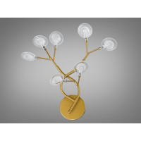Унікальне бра в спальню "Світлячок", 7 ламп, золото сатин Diasha B887-7CGD Унікальне бра в спальню "Світлячок", 7 ламп, золото сатин Diasha B887-7CGD