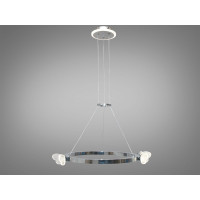 Вишукана підвісна світлодіодна люстра в дитячу "Метелик", 35W, хром Diasha 6185HR