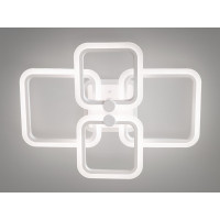 Плоска світлодіодна люстра з пультом, диммером, підсвіткою, 70W Diasha A8208/4WHLED3colordimmer