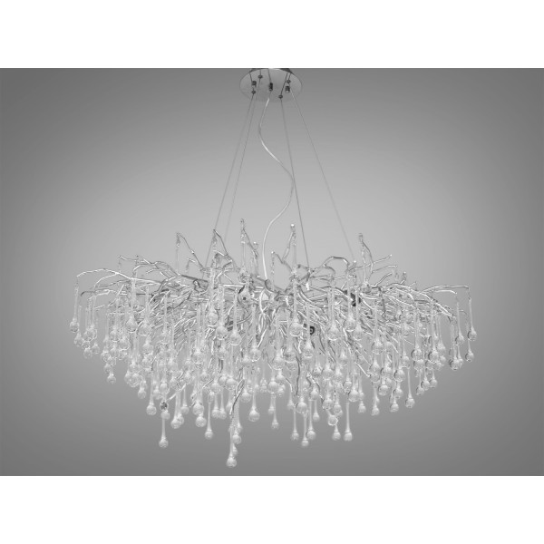 Кришталева люстра від українського виробника, 13 ламп, хром Diasha 616/1000HR Кришталева люстра від українського виробника, 13 ламп, хром Diasha 616/1000HR