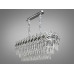 Граційна підвісна кришталева люстра овальної форми,14 ламп, хром Diasha 6309-800x300CH Граційна підвісна кришталева люстра овальної форми,14 ламп, хром Diasha 6309-800x300CH