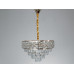 Кришталева люстра підвіс золото E14 9 ламп Diasha 2030/500SGD