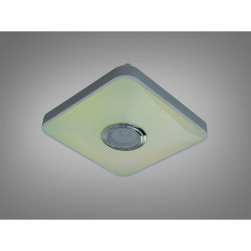 Стельова люстра біла 45 Вт з Bluetooth колонкою та підключенням до розумного будинку Diasha DB-8501B/280x280RGB+MP3+TUYA