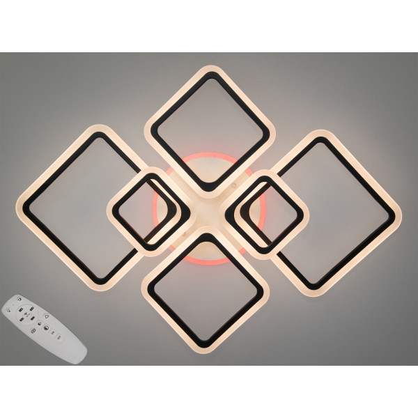 LED люстра смарт світильник з ІЧ пультом та диммером, 110W Diasha A8160/6BKLED3colordimmer