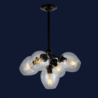 Люстра молекула Levistella 756LPR66005-5 BK+CL Люстра молекула Levistella 756LPR66005-5 BK+CL