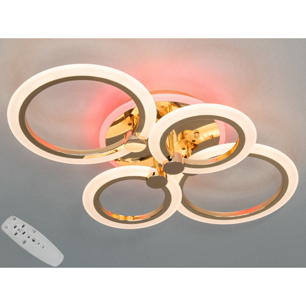 LED люстра в спальню 80W Diasha A8022/4GLED3colordimmer