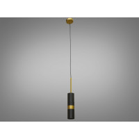 Світильник підвіс лофт чорний золото GU10 метал Diasha BO-5065BK+G