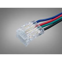 Конектор для RGB стрічки  Diasha PCON4pin/CAB-10mm-clear