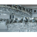 Люстра стельова LED кришталева хром 140W пульт Diasha MX6027/500+300HR
