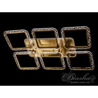 Люстра в зал светодиодная потолочная с пультом управления 150W Diasha QX2518/6LLED3colordimmer