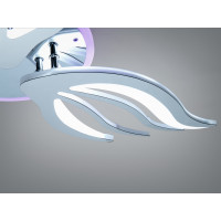 Стельова LED люстра 150 Вт хром з пультом до 25 м2 Diasha 2527/3HRLED3colordimmer