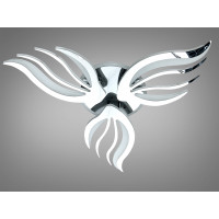 Стельова LED люстра 150 Вт хром з пультом до 25 м2 Diasha 2527/3HRLED3colordimmer